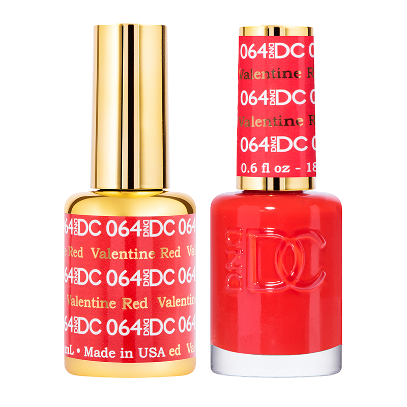 DND DC Duo Gel - #064  VALENTINE RED