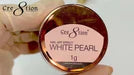 Cre8tion White Pearl Chrome Nail Art Effect 1g