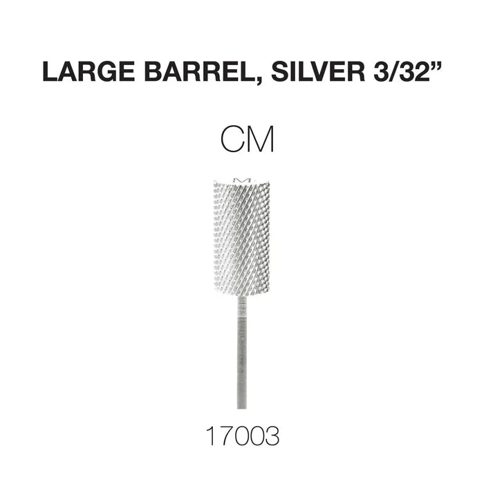 Cre8tion Carbide Large Barrel, Silver 3/32" CM