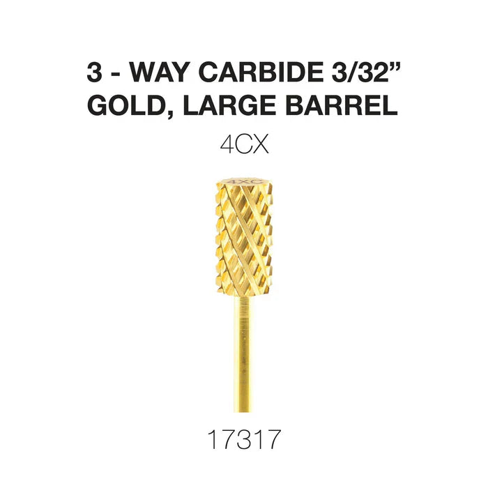 Cre8tion 3-Way Carbide Gold, Large Barrel 3/32" 4CX