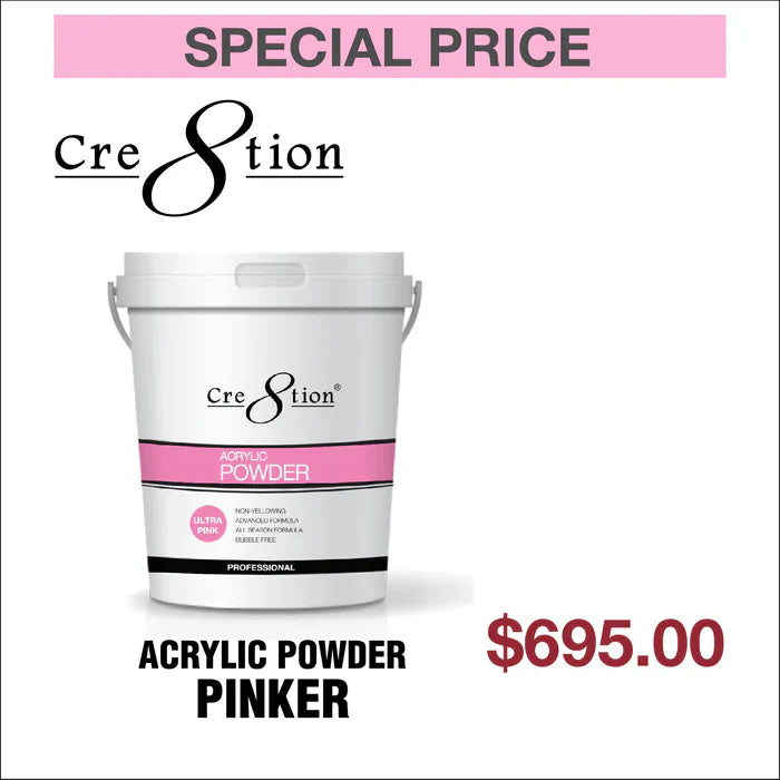 Cre8tion Acrylic Powder Pinker 25lbs