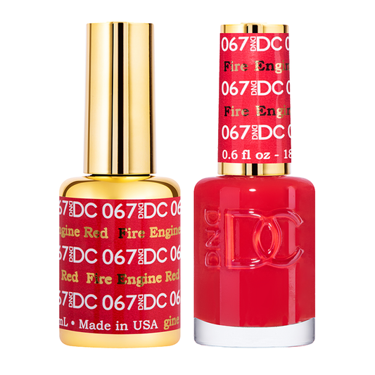 DND DC Duo Gel - #067  FIRE ENGINE RED