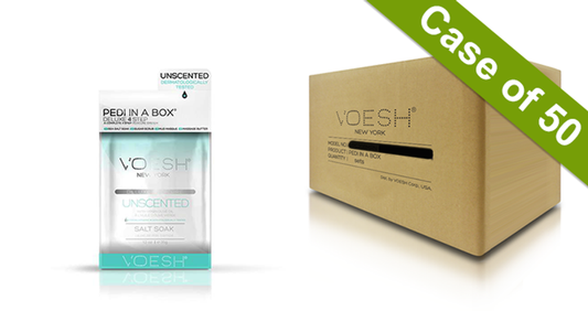 Voesh Case/50pks - Pedi 4 Step Deluxe - Unscented (VPC208WHT) #14753