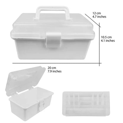 Cre8tion Small Plastic Storage Box Size 7.9*4.7*4.1 inches