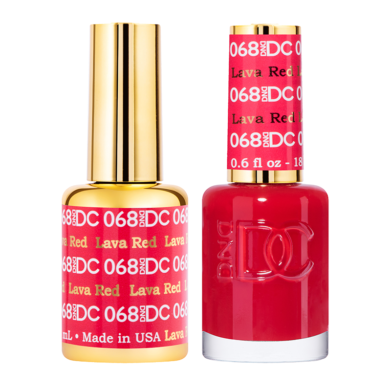 DND DC Duo Gel - #068  LAVA RED