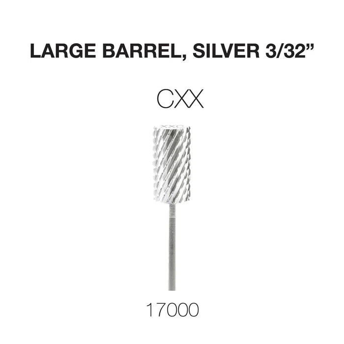 Cre8tion Carbide Large Barrel, Silver 3/32" CXX