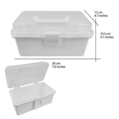 Cre8tion Small Plastic Storage Box without Tray Size 7.9*4.7*4.1 inches