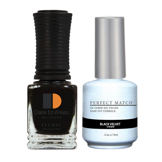 LeChat - Perfect Match - 030 Black Velvet (Gel & Lacquer) 0.5oz