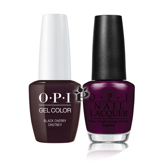 OPI Duo #  I43 - BLACK CHERRY CHUTNEY