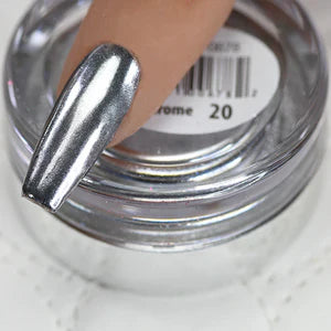 Cre8tion Chrome Nail Art Effect 1g - 20 Super Silver