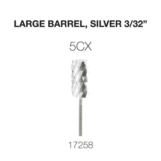 Cre8tion Carbide Large Barrel, Silver 3/32" 5CX