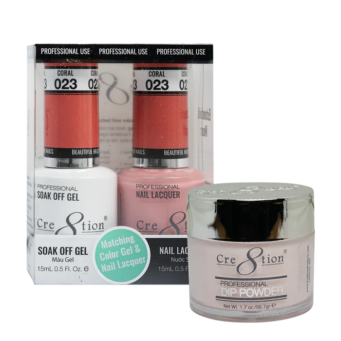 Cre8tion Trio Matching Colors (3pc) - 023 Coral