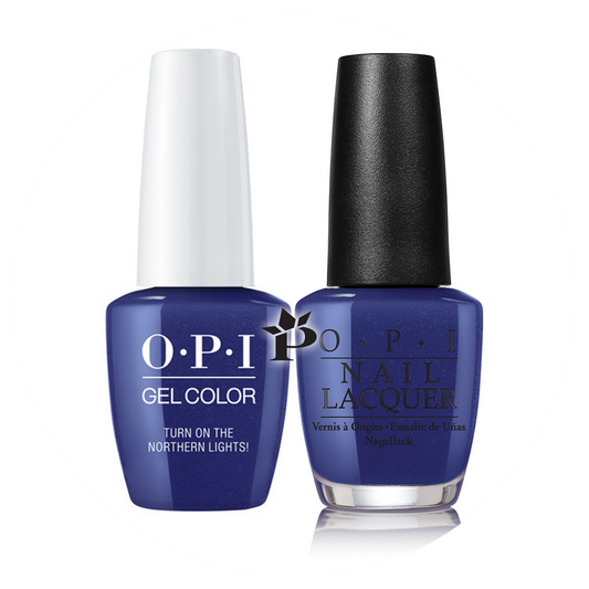 OPI Duo #  I57 - TURN ON THE NORTHERN LIGHTS!