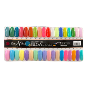 Cre8tion Color Chart -  Glow in the Dark 36 colors