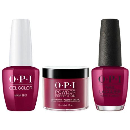 OPI 3in1 (Gel+Lacquer+Dip 1.5oz)  # B78 Miami Beet