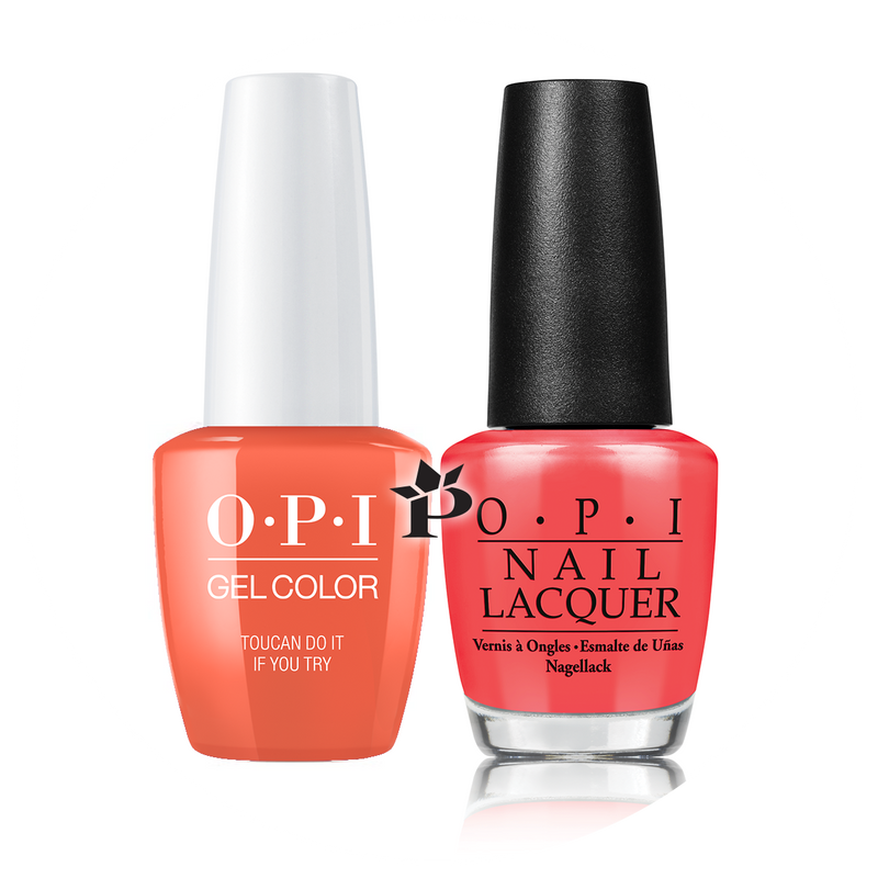 OPI Duo #  A67 - TOUCAN DO IT IF YOU TRY