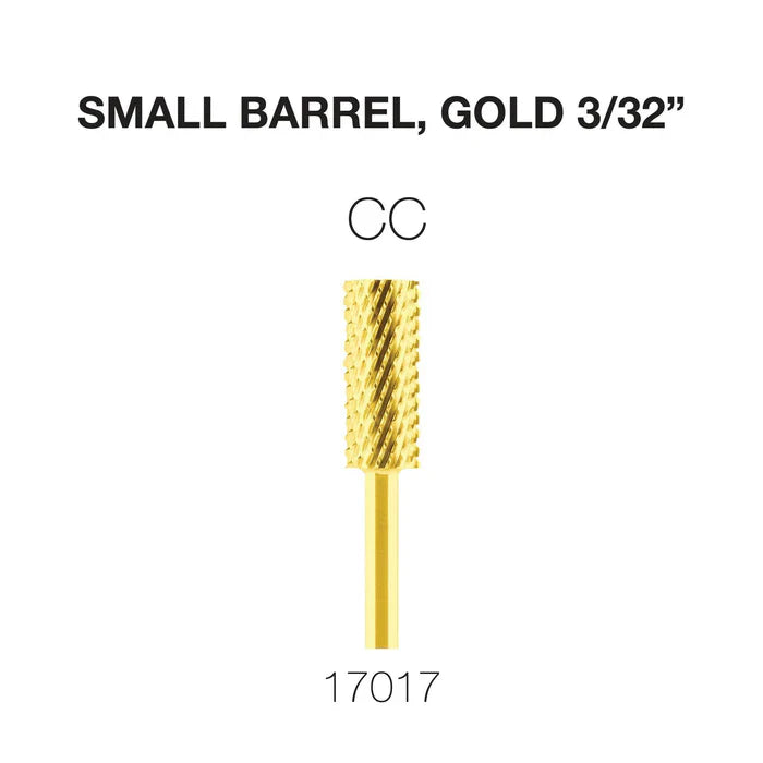 Cre8tion Carbide Small Barrel, Gold 3/32" CC