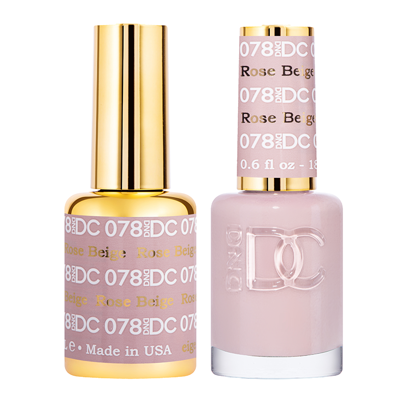 DND DC Duo Gel - #078  ROSE BEIGE