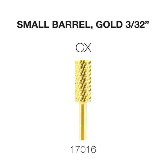 Cre8tion Carbide Small Barrel, Gold 3/32" CX