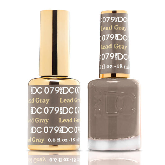 DND DC Duo Gel - #079  LEAD GRAY