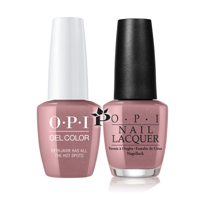 OPI Duo #  I63 - REYKJAVIK HAS ALL THE HOT SPOTS