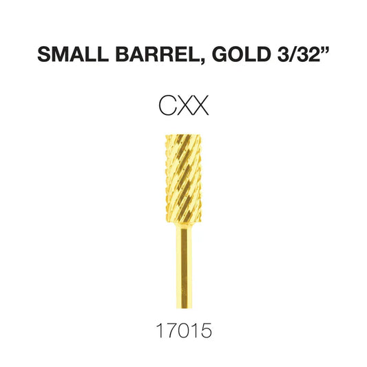 Cre8tion Carbide Small Barrel, Gold 3/32" CXX