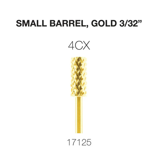 Cre8tion Carbide Small Barrel, Gold 3/32" 4CX