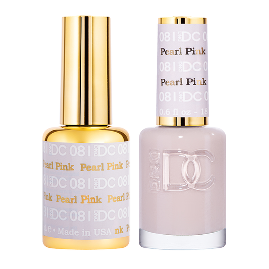 DND DC Duo Gel - #081  PEARL PINK