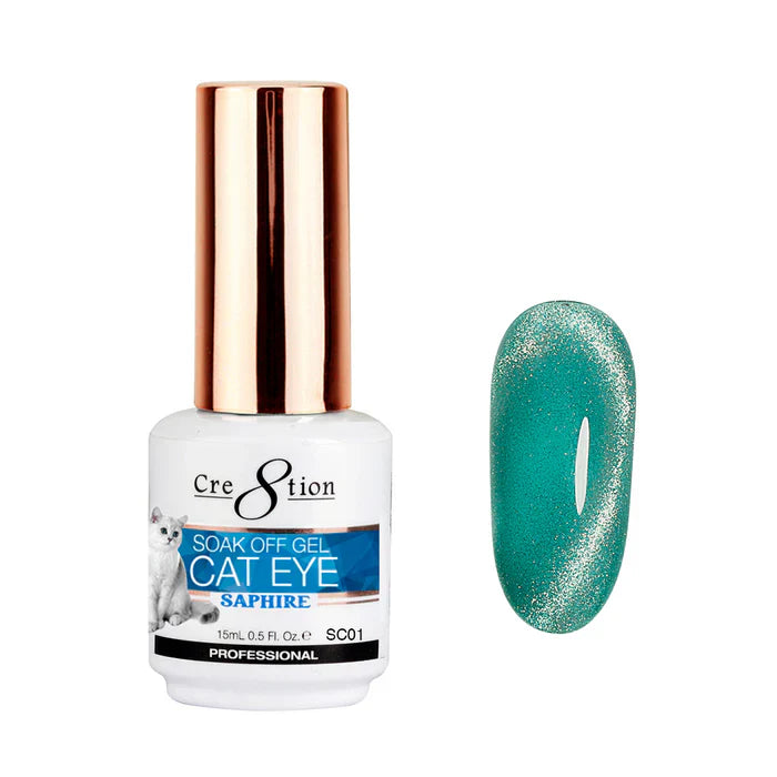 Cre8tion Saphire Cat Eye Gel 0.5oz SC01