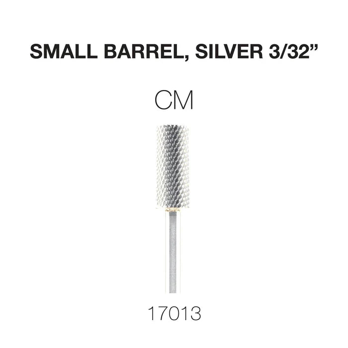 Cre8tion Carbide Small Barrel, Silver 3/32" CM