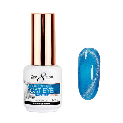 Cre8tion Saphire Cat Eye Gel 0.5oz SC02