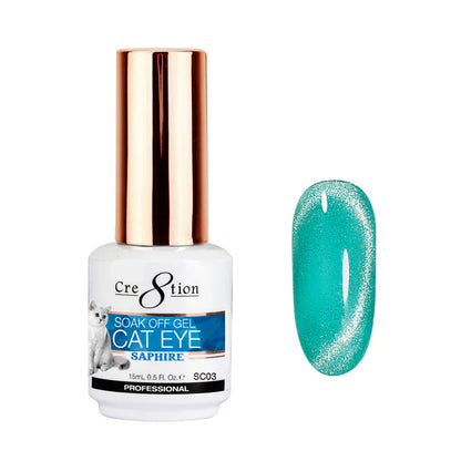 Cre8tion Saphire Cat Eye Gel 0.5oz SC03