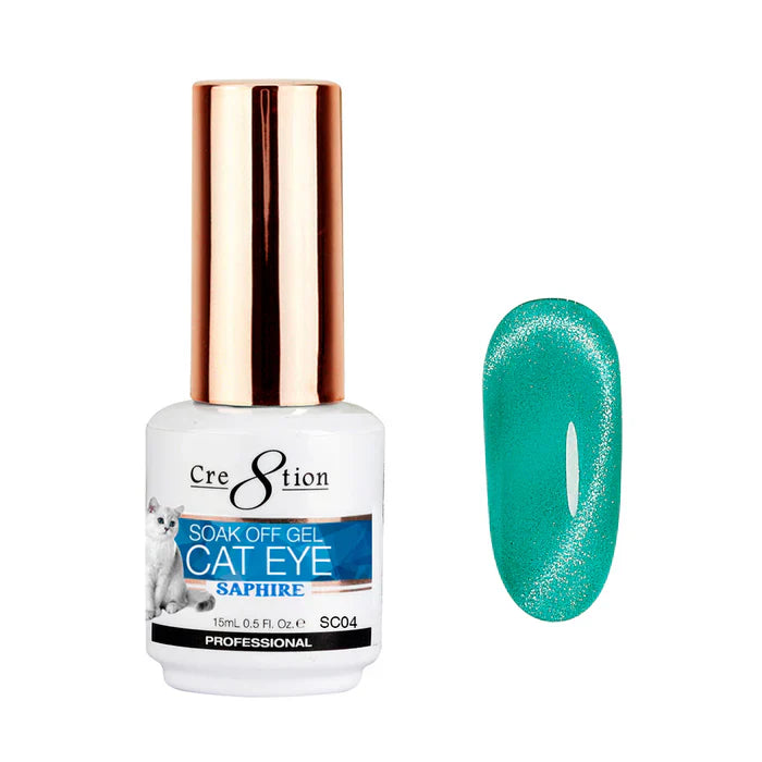 Cre8tion Saphire Cat Eye Gel 0.5oz SC04