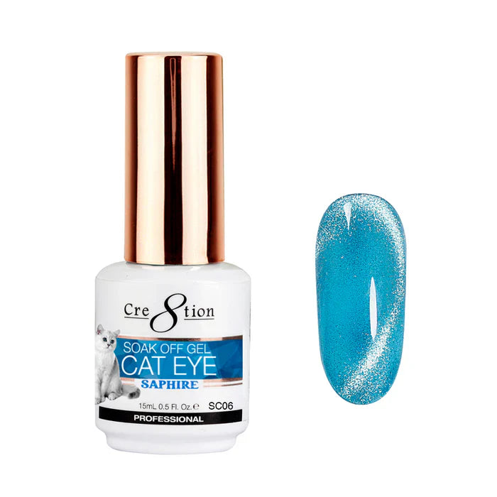 Cre8tion Saphire Cat Eye Gel 0.5oz SC06