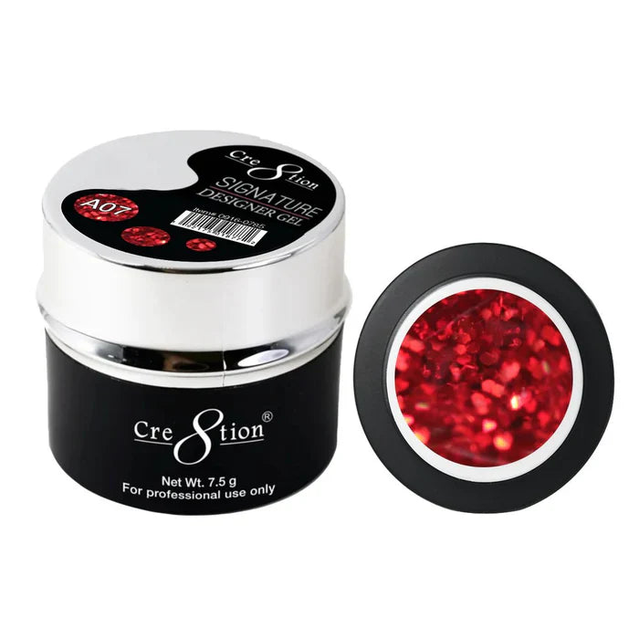 Cre8tion Signature Designer Gel 7.5 g - 0.26oz A07G Platinum Red