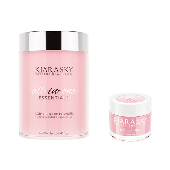 Kiara Sky All In One - Acrylic Dip Powder - DARK PINK - Set