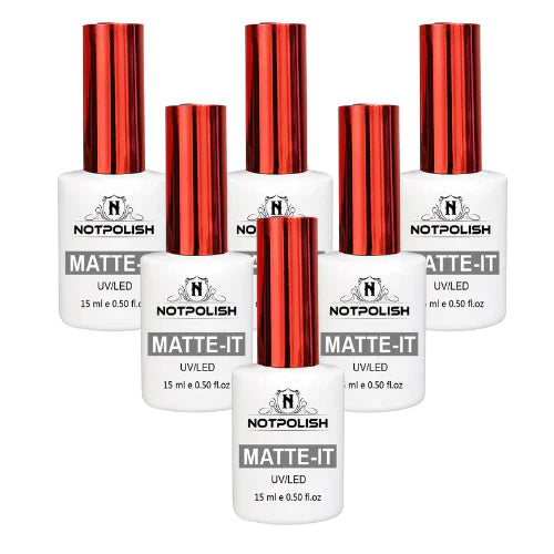 NotPolish Matte-It Gel Top Coat 0.5oz 6 pcs