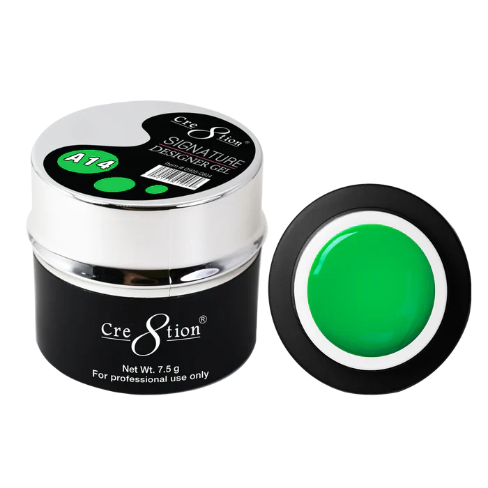 Cre8tion Signature Designer Gel 7.5 g - 0.26oz A14 True Green