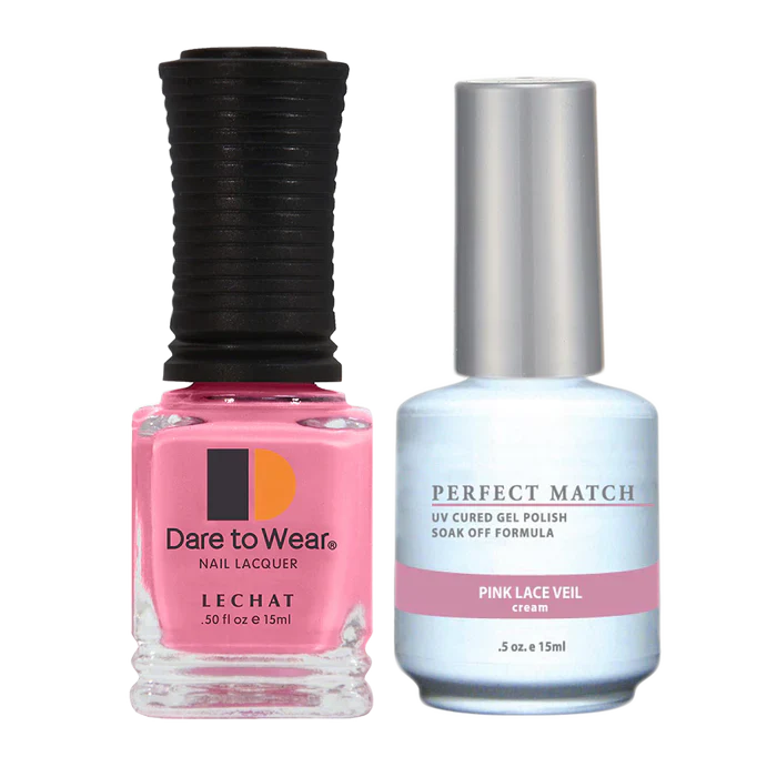 LeChat - Perfect Match - 049 Pink Lace Veil (Gel & Lacquer) 0.5oz