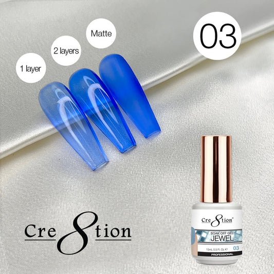 Cre8tion Soak Off Gel 0.5oz G03 - Jewel Collection