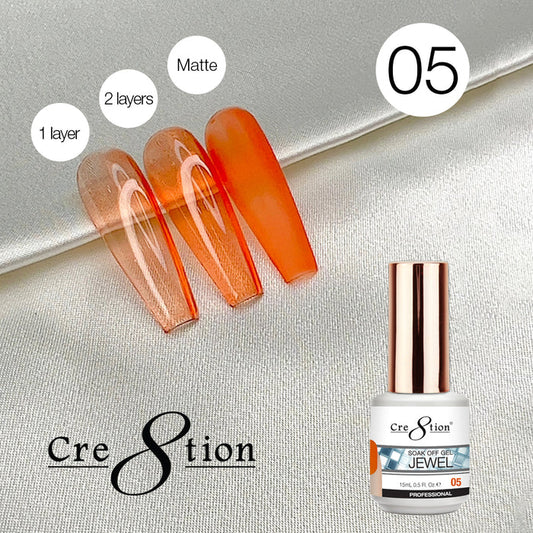 Cre8tion Soak Off Gel 0.5oz G05 - Jewel Collection