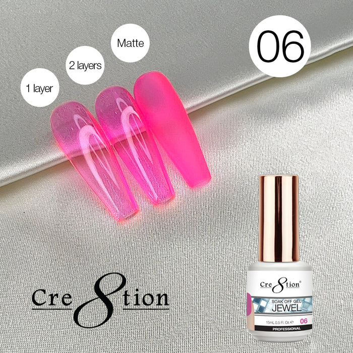 Cre8tion Soak Off Gel 0.5oz G06 - Jewel Collection