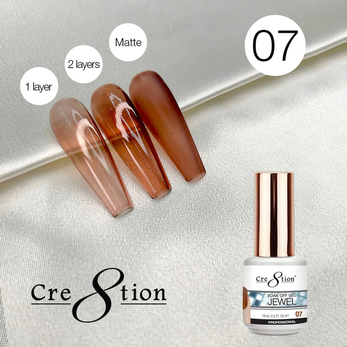 Cre8tion Soak Off Gel 0.5oz G07 - Jewel Collection