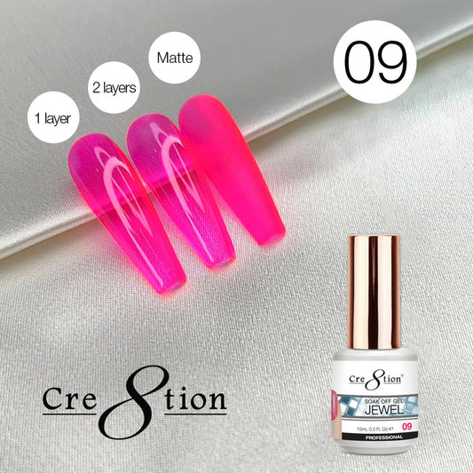 Cre8tion Soak Off Gel 0.5oz G09 - Jewel Collection