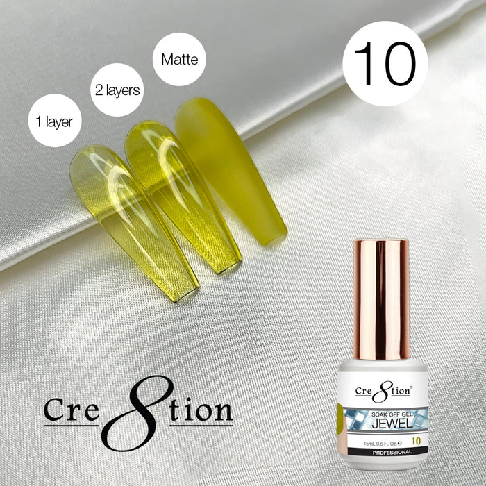 Cre8tion Soak Off Gel 0.5oz G10 - Jewel Collection