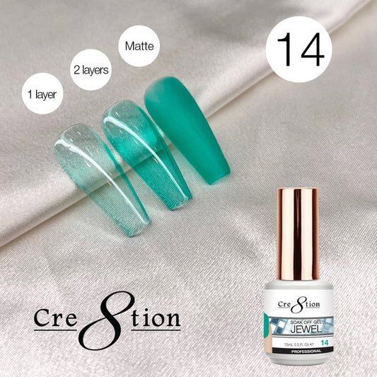 Cre8tion Soak Off Gel 0.5oz G14 - Jewel Collection