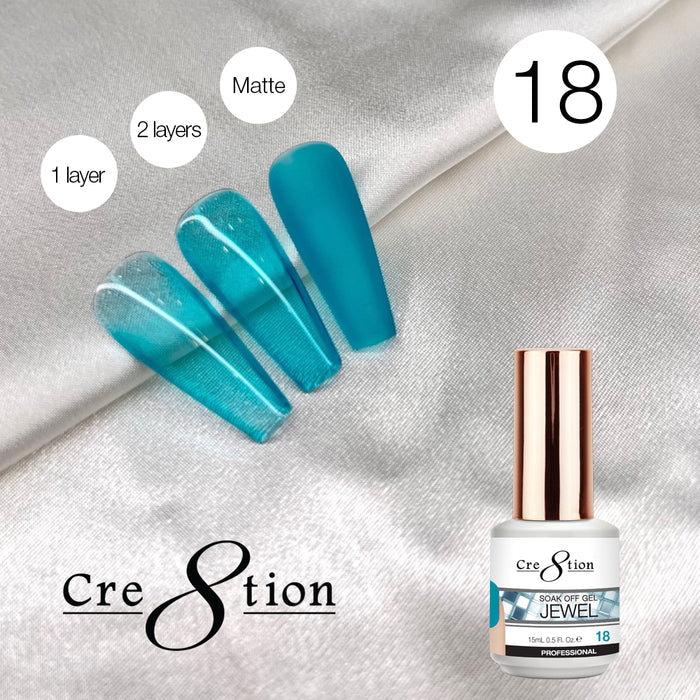 Cre8tion Soak Off Gel 0.5oz G18 - Jewel Collection