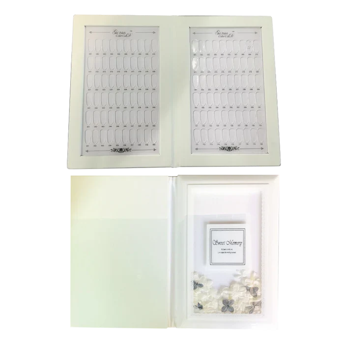 Cre8tion PMMA material tips 120 colors display book- JJPB-006