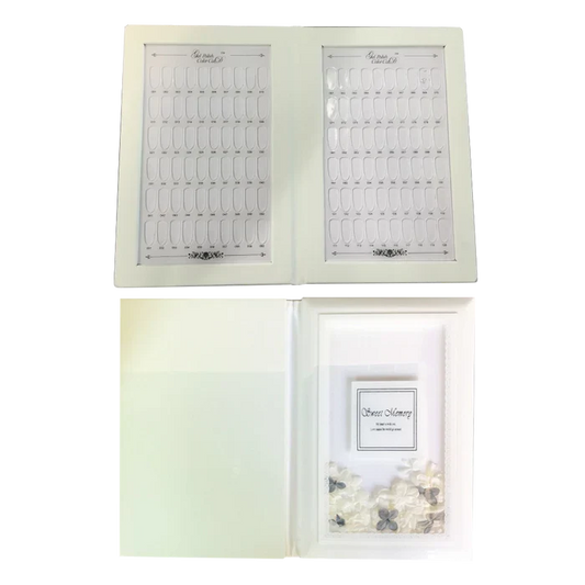 Cre8tion PMMA material tips 120 colors display book- JJPB-006