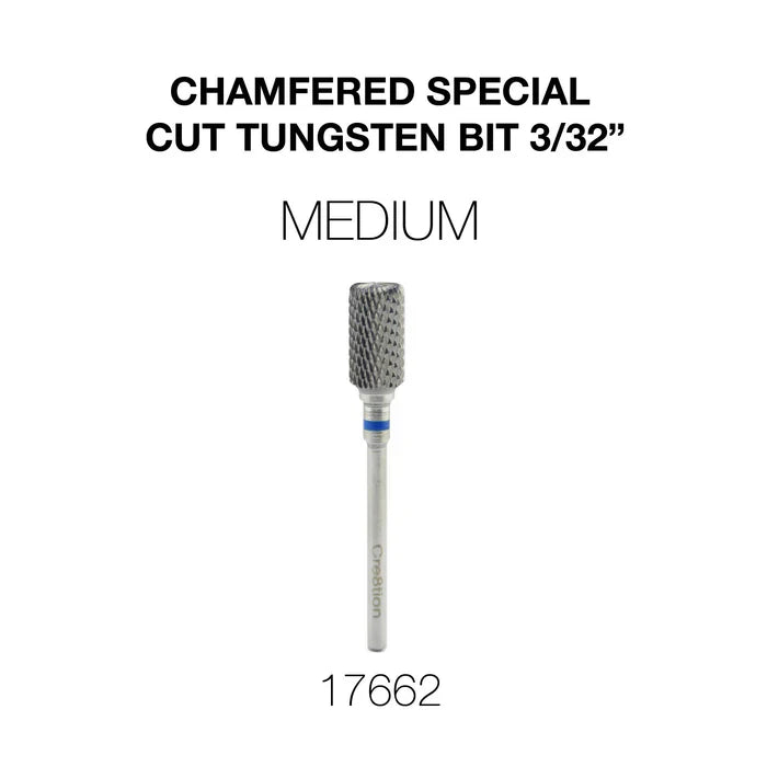 Cre8tion Chamfered Special Cut Tungsten Bit 3/32" CM